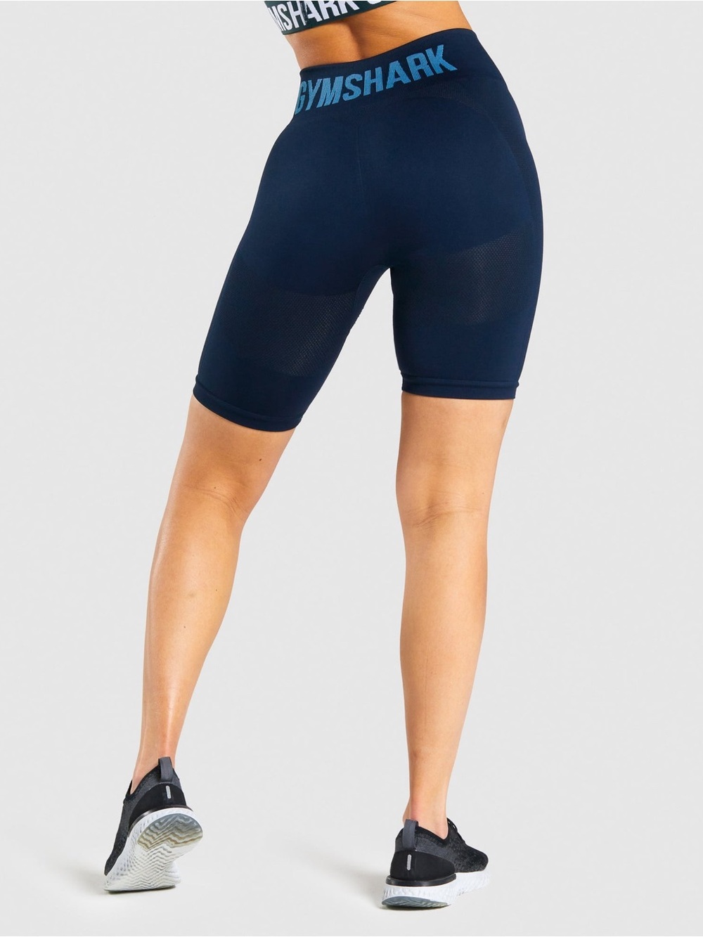 Gymshark Navy Seamless High-Waist Bike Shorts